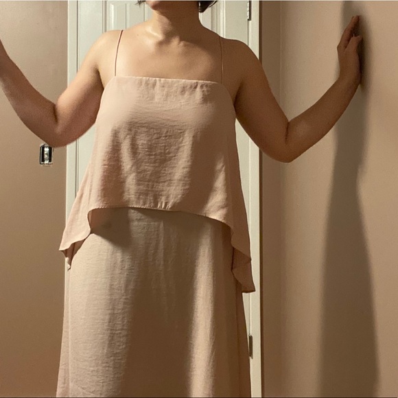 BANANA REPUBLIC Satin Maxi Dress (size 14) - Picture 2 of 7